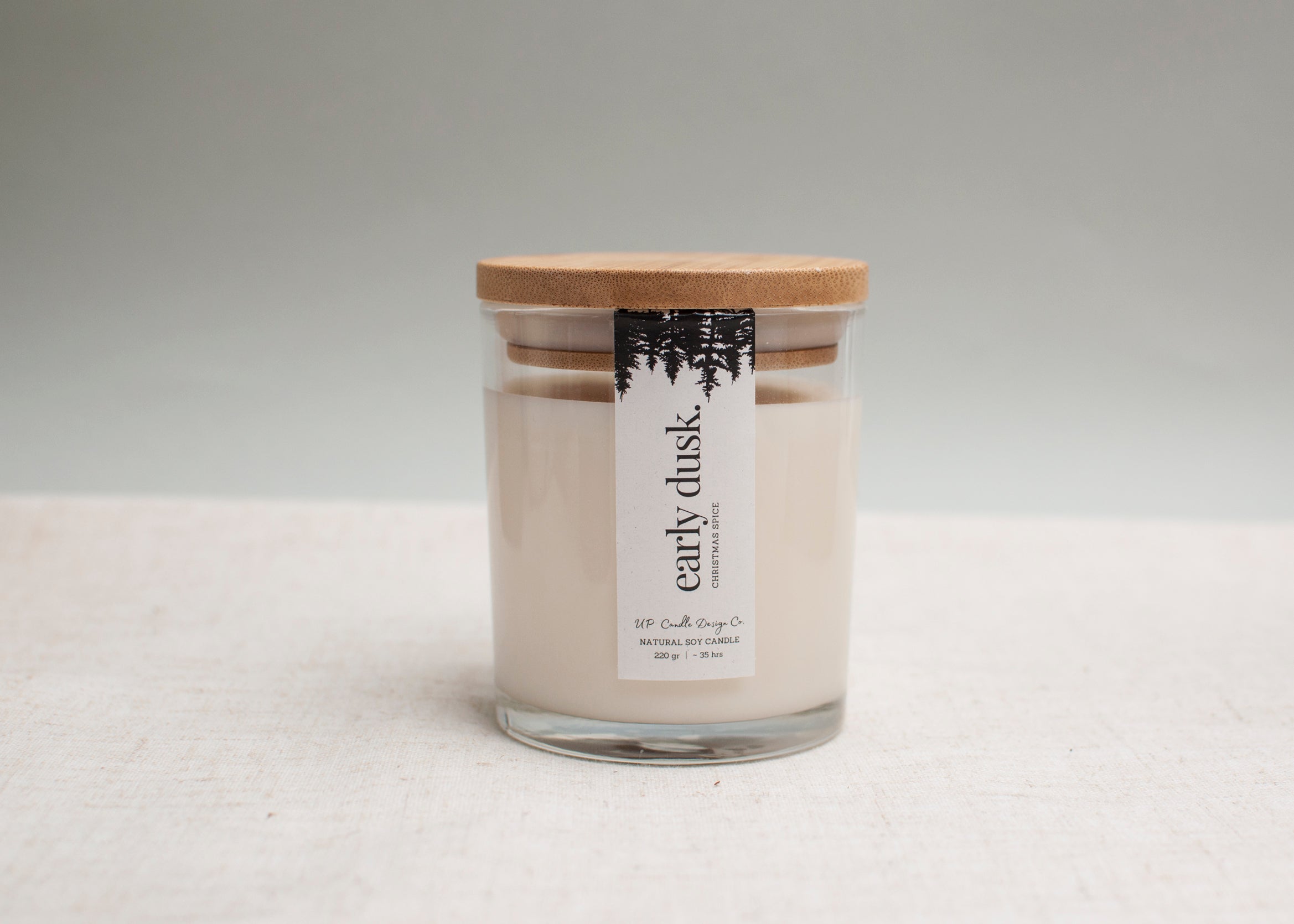 EARLY DUSK. Christmas Spice Scented Candle