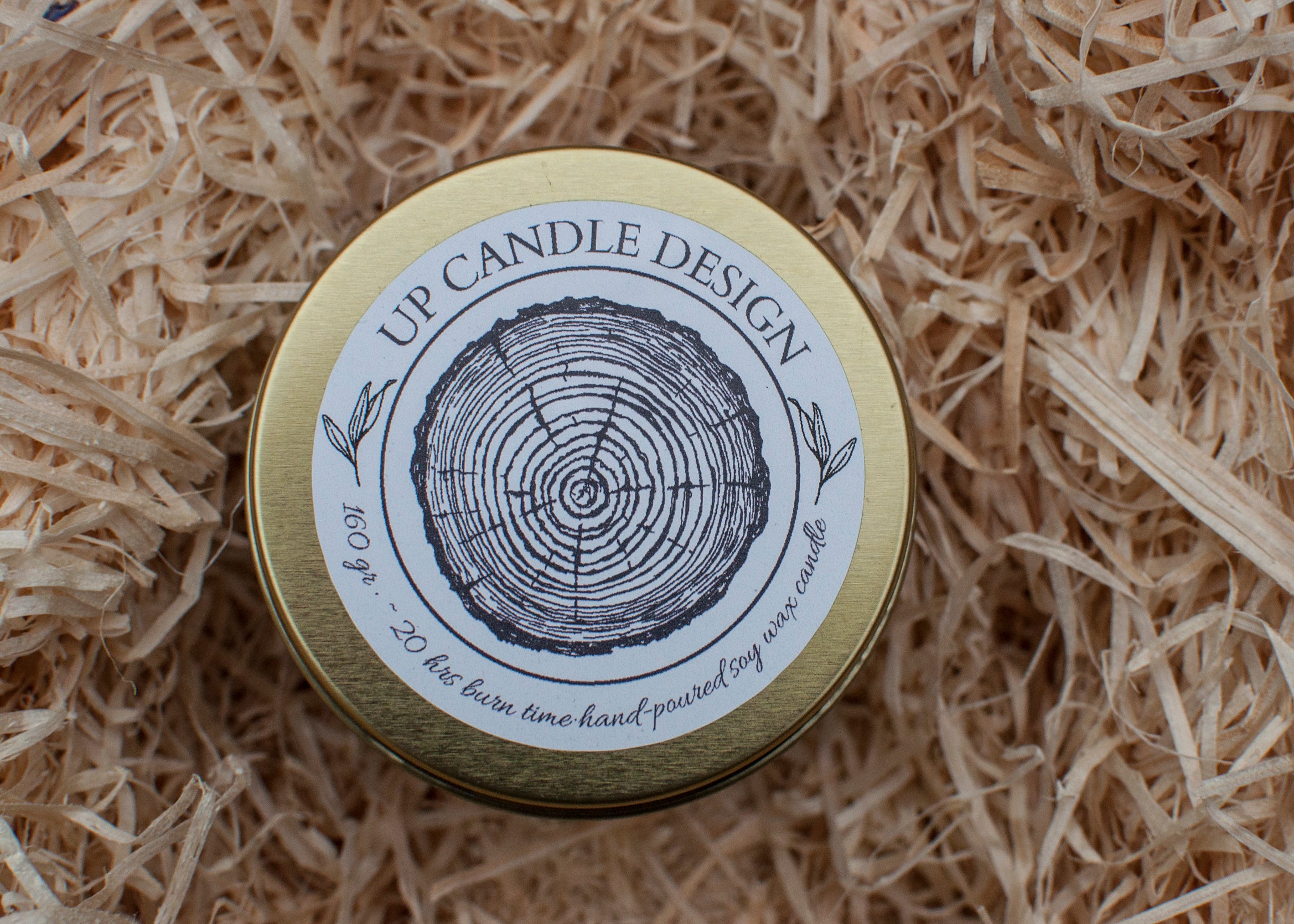 AMBER & SANDALWOOD Scented Travel Candle