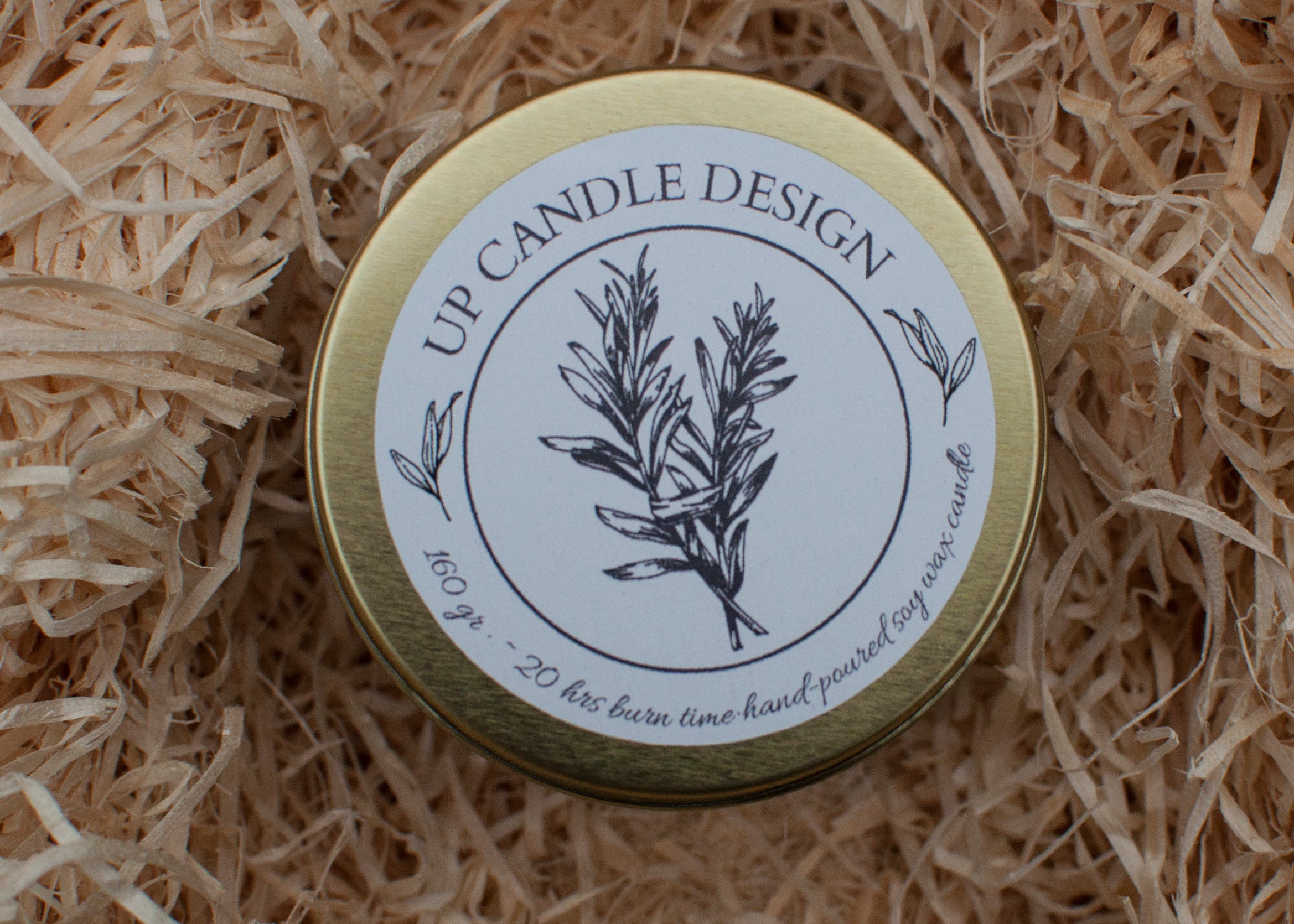 IMMORTELLE & ROSEMARY Scented Travel Candle