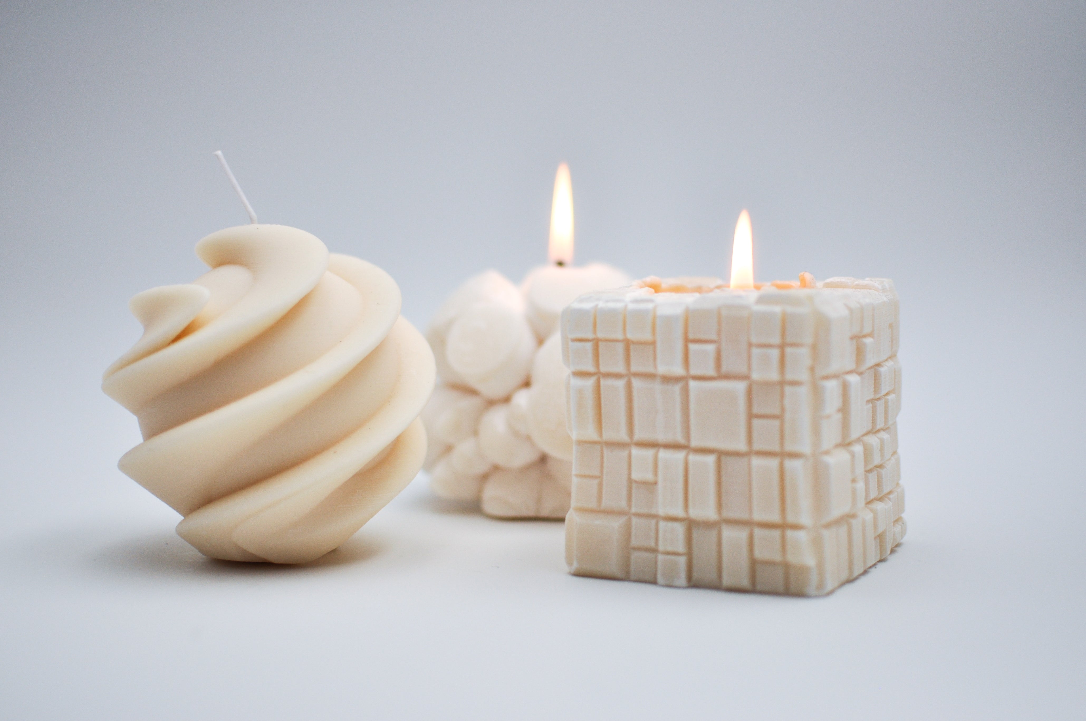 fresh linen candle – Agua Viva Craft Studio